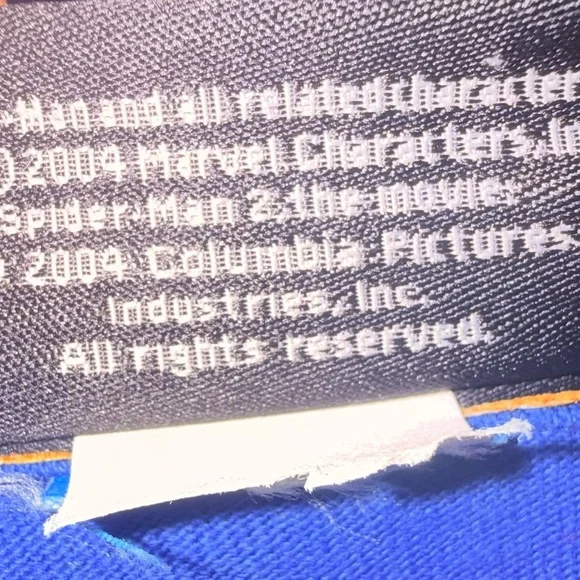 Vintage Spider-Man 2 Movie Shirt 2004 Marvel Blue S Youth XL 18x24 - Picture 4 of 8